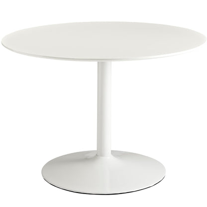 Modway - Revolve Round Wood Dining Table by Modway  Bar and Dining Bar and Dining Tables White - EEI-785-WHI