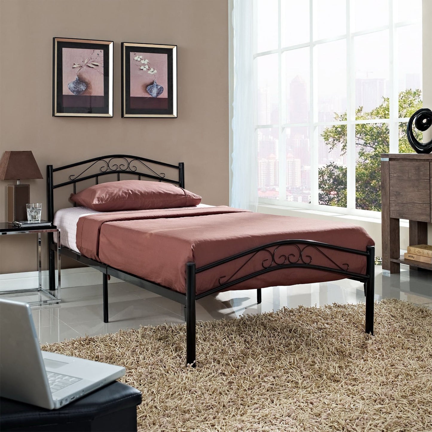 Modway Outlet Townhouse Twin Bed by Modway  Bedroom Furniture Black - EEI-798