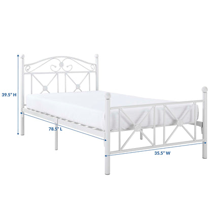 Modway Outlet Cottage Twin Bed by Modway  Bedroom Furniture White - EEI-799