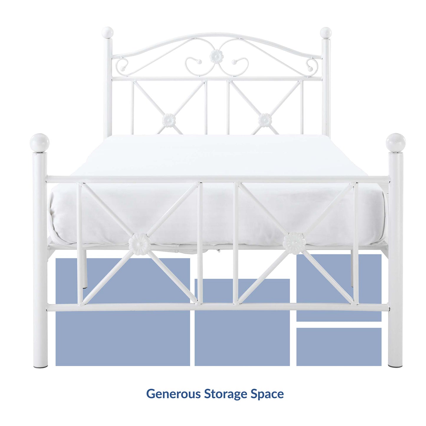 Modway Outlet Cottage Twin Bed by Modway  Bedroom Furniture White - EEI-799