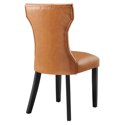 Modway Outlet Silhouette Dining Vinyl Side Chair by Modway  Bar and Dining Furniture Tan - EEI-812-TAN