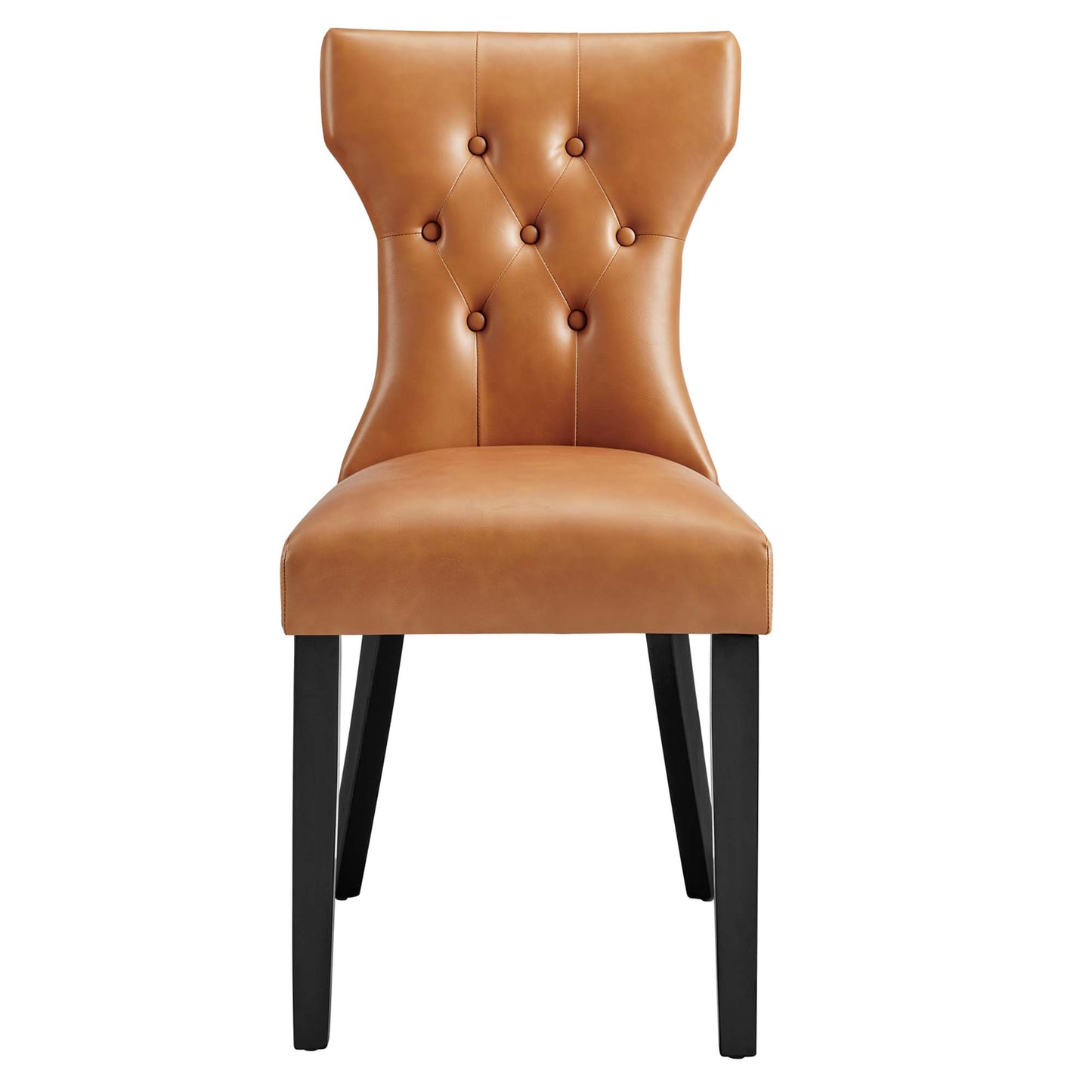 Modway Outlet Silhouette Dining Vinyl Side Chair by Modway  Bar and Dining Furniture Tan - EEI-812-TAN