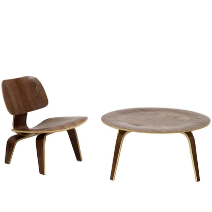 Modway - Fathom 2 Piece Living Room Set by Modway  Living Room Sofas and Armchairs Brown - EEI-866