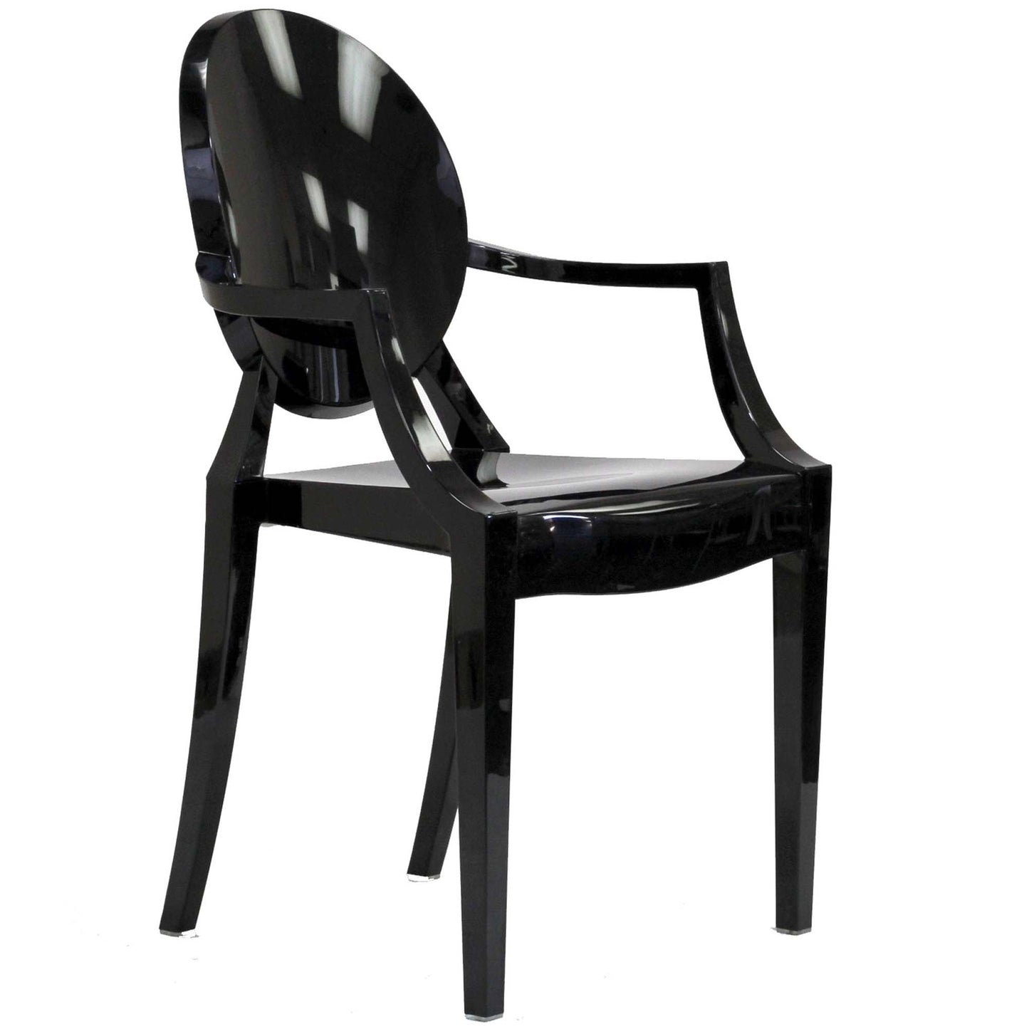 Modway - Casper Dining Armchairs Set of 2 by Modway  Bar and Dining Dining Chairs Clear - EEI-905-BLK
