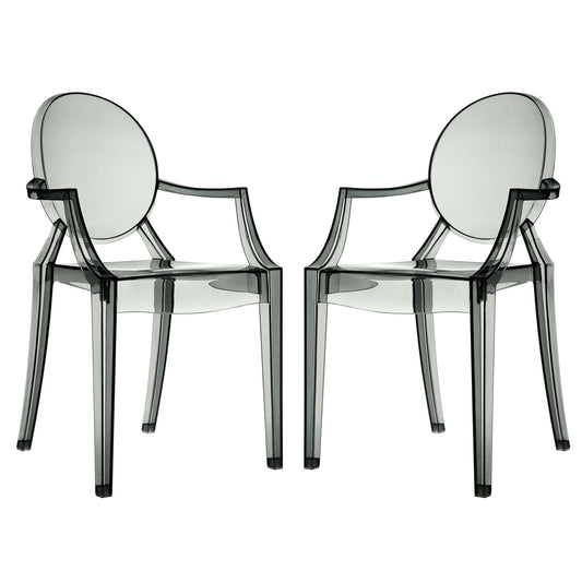 Modway - Casper Dining Armchairs Set of 2 by Modway  Bar and Dining Dining Chairs Black - EEI-905-SMK