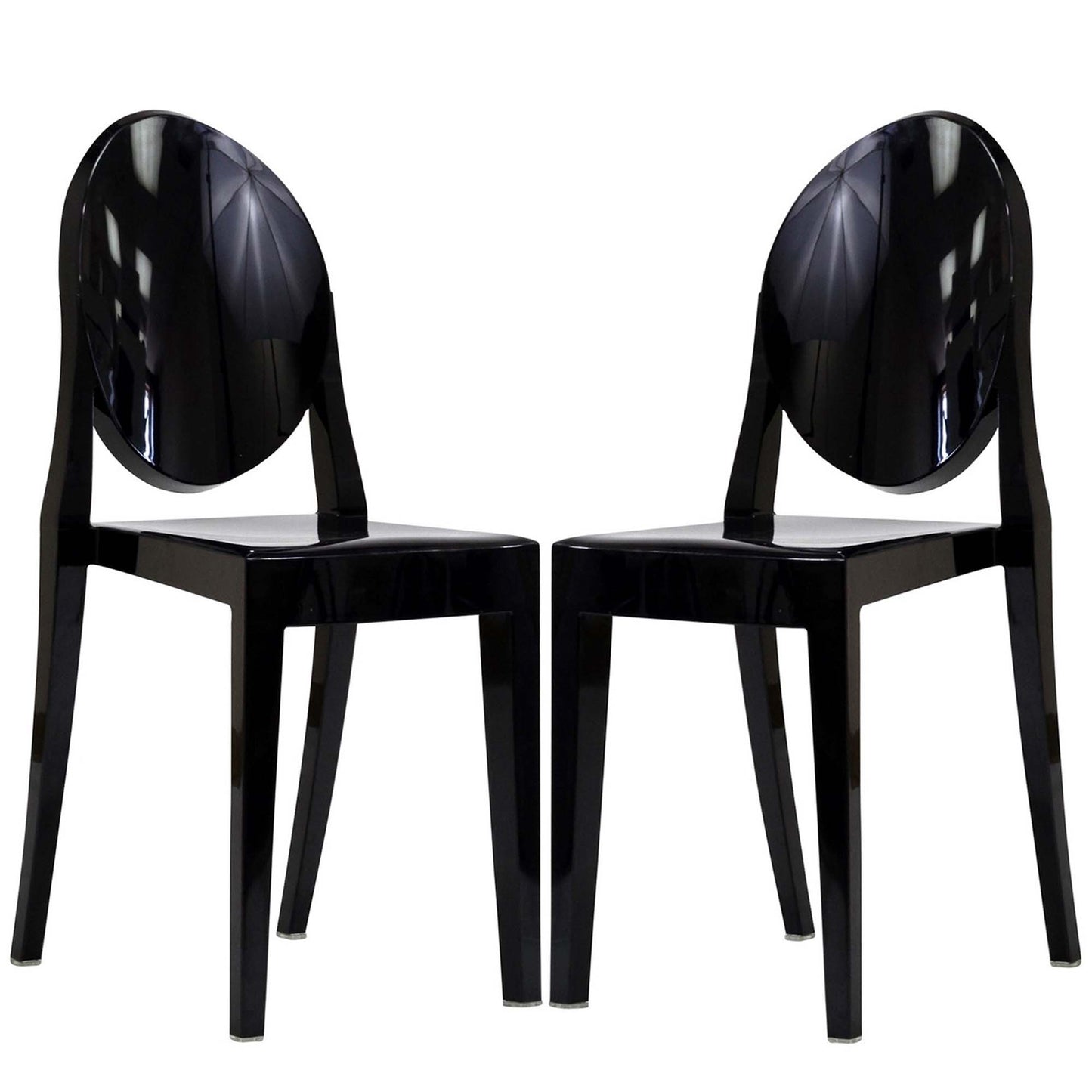 Modway - Casper Dining Chairs Set of 2 by Modway  Bar and Dining Dining Chairs Black - EEI-906-BLK