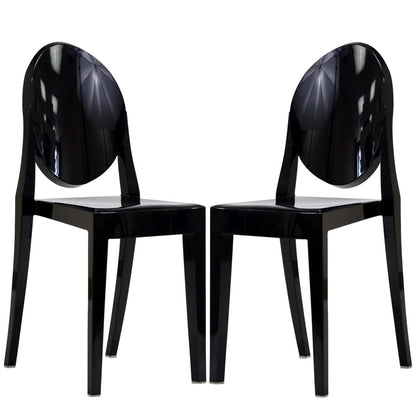 Modway - Casper Dining Chairs Set of 2 by Modway  Bar and Dining Dining Chairs Black - EEI-906-BLK
