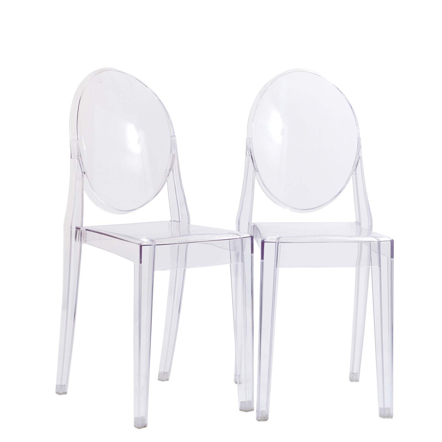 Modway - Casper Dining Chairs Set of 2 by Modway  Bar and Dining Dining Chairs Clear - EEI-906-CLR
