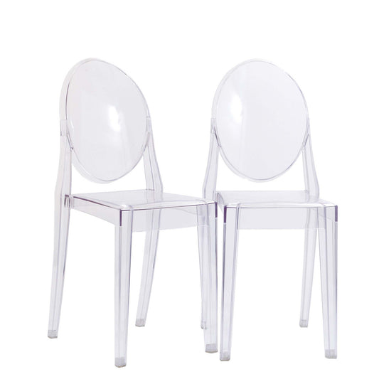Modway - Casper Dining Chairs Set of 2 by Modway  Bar and Dining Dining Chairs Clear - EEI-906-CLR