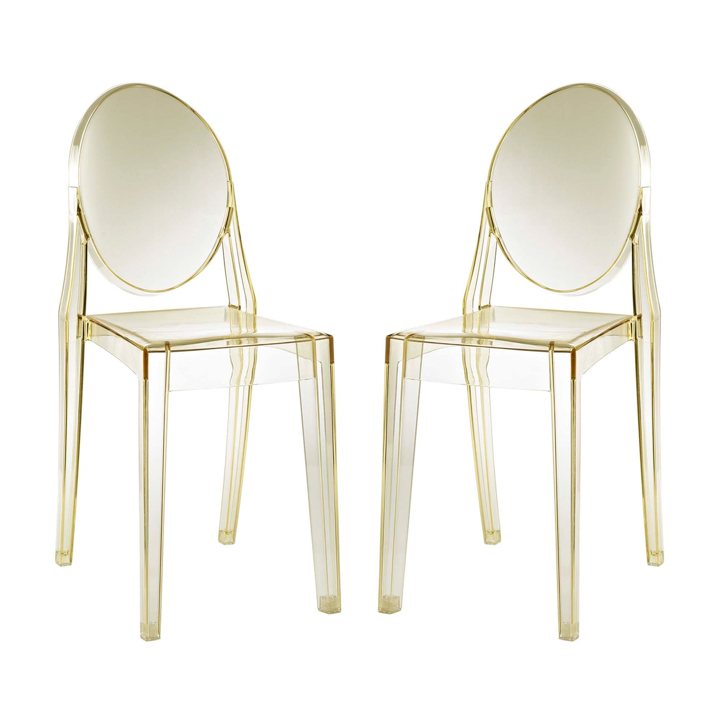 Modway - Casper Dining Chairs Set of 2 by Modway  Bar and Dining Dining Chairs Yellow - EEI-906-YLW
