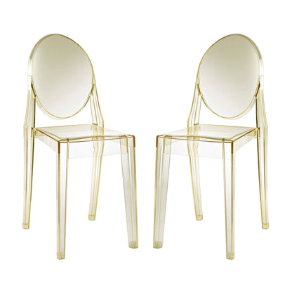 Modway - Casper Dining Chairs Set of 2 by Modway  Bar and Dining Dining Chairs Yellow - EEI-906-YLW