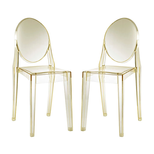 Modway - Casper Dining Chairs Set of 2 by Modway  Bar and Dining Dining Chairs Yellow - EEI-906-YLW