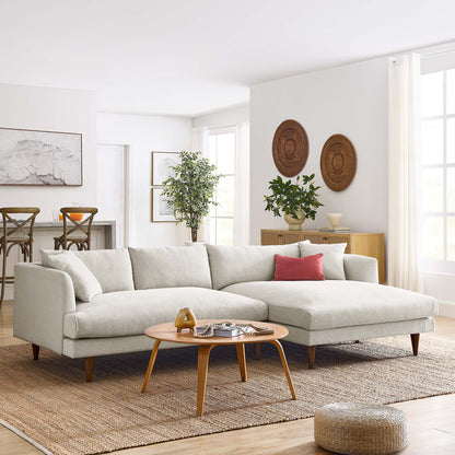Modway - Zoya Right-Facing Down Filled Overstuffed Sectional Sofa by Modway  Living Room Sofas and Armchairs White - EEI-6612-HEI