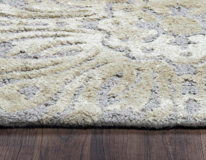 Rug, 9' x 12', transitional style.