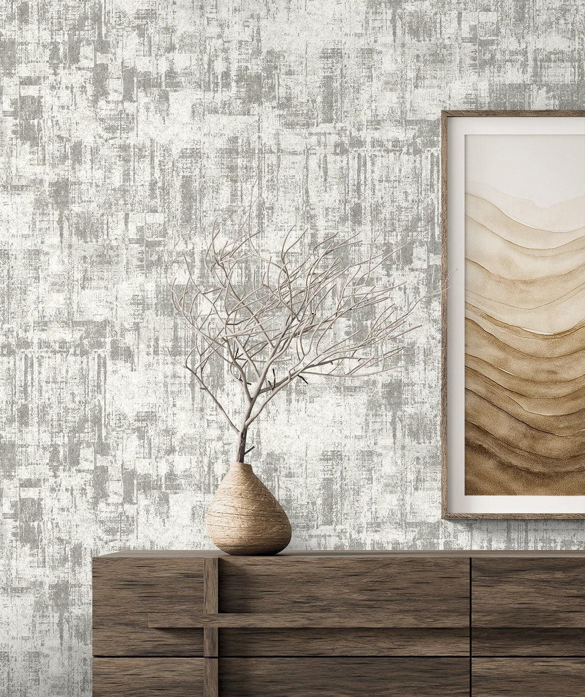 Seabrook Designs  Flight Faux Contemporary Grays   - EL20108