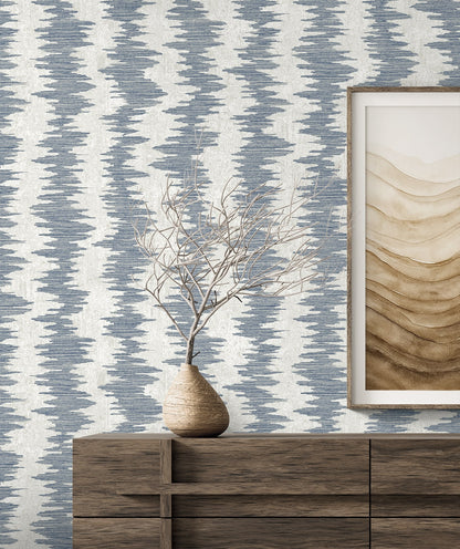 Seabrook Designs  Noctara Striped Contemporary Blues   - EL20202