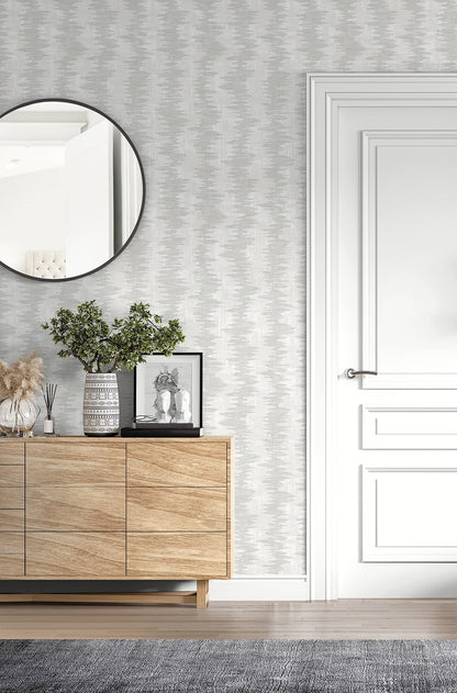 Seabrook Designs  Noctara Striped Contemporary Cool Neutrals   - EL20210