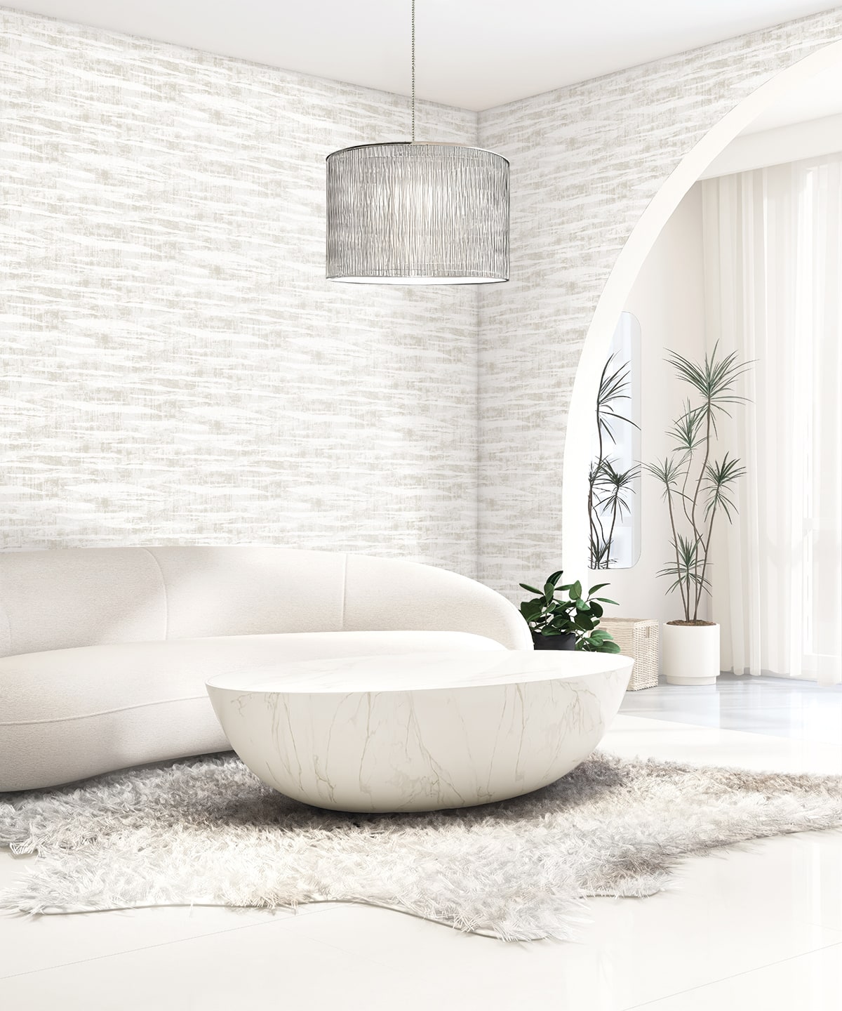 Seabrook Designs  Nebulite Abstract Contemporary Warm Neutrals, Beiges   - EL20308