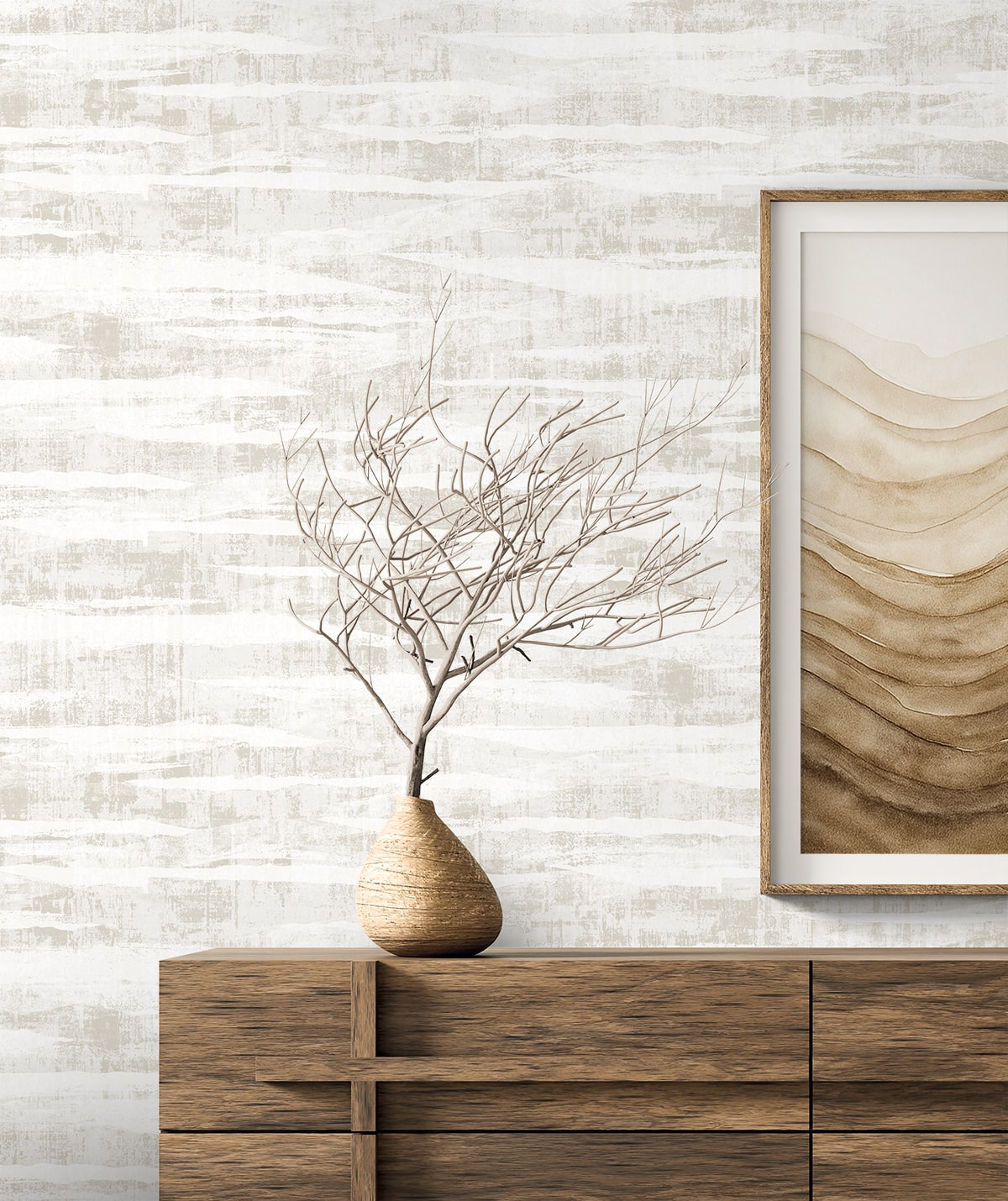 Seabrook Designs  Nebulite Abstract Contemporary Warm Neutrals, Beiges   - EL20308