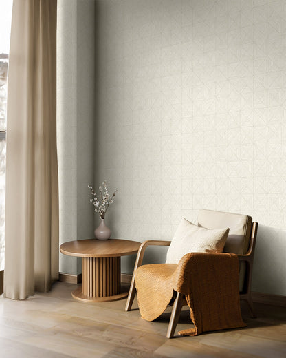 Seabrook Designs  Lunoria Geometric Contemporary Warm Neutrals, Beiges   - EL20500