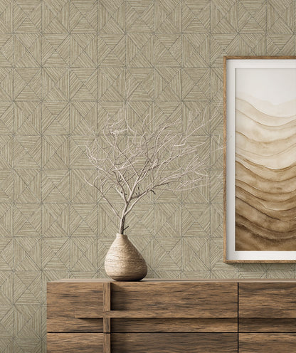 Seabrook Designs  Lunoria Geometric Contemporary Warm Neutrals, Beiges   - EL20507