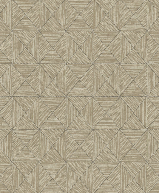 Seabrook Designs  Lunoria Geometric Contemporary Warm Neutrals, Beiges   - EL20507