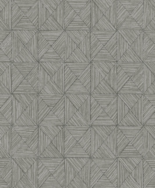 Seabrook Designs  Lunoria Geometric Contemporary Grays   - EL20508