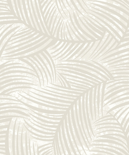 Seabrook Designs  Zephyra Palms Botanical Contemporary Whites, Off Whites   - EL20605