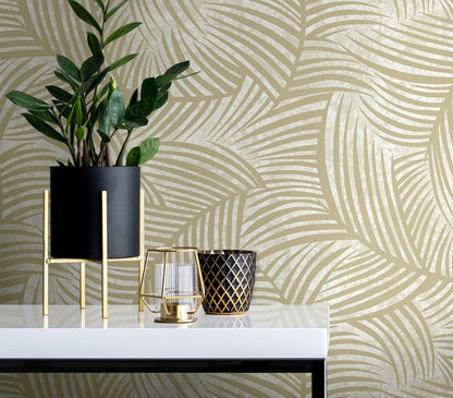 Seabrook Designs  Zephyra Palms Botanical Contemporary Warm Neutrals, Beiges   - EL20607