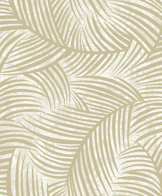 Seabrook Designs  Zephyra Palms Botanical Contemporary Warm Neutrals, Beiges   - EL20607