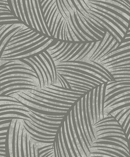 Seabrook Designs  Zephyra Palms Botanical Contemporary Grays   - EL20610