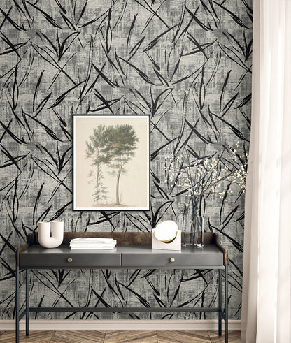 Seabrook Designs  Luneth Abstract Contemporary Grays   - EL20900