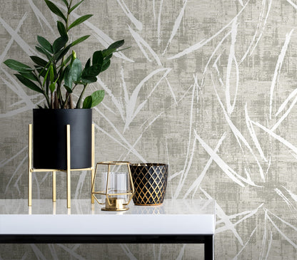 Seabrook Designs  Luneth Abstract Contemporary Grays   - EL20908