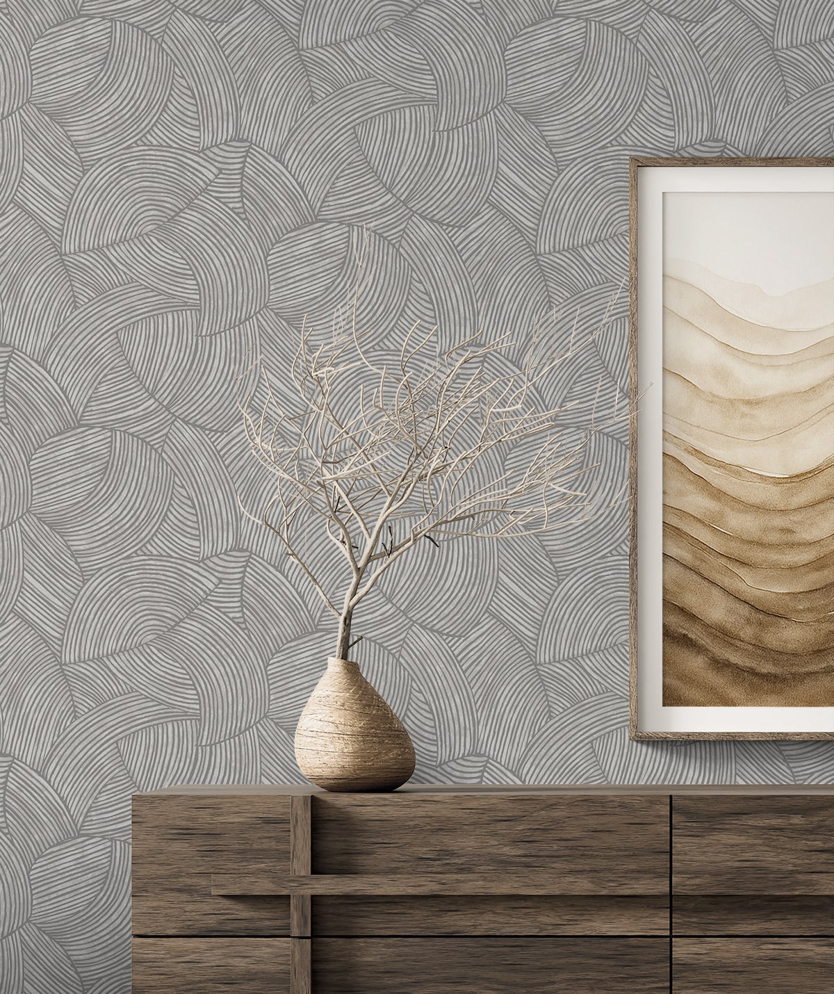 Seabrook Designs  Stellara Geometric Contemporary Grays   - EL21008