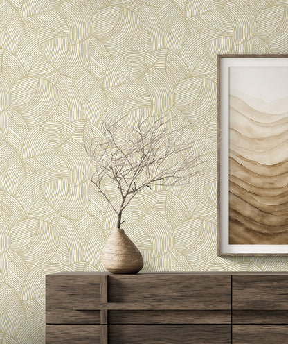 Seabrook Designs  Stellara Geometric Contemporary Warm Neutrals, Beiges   - EL21017