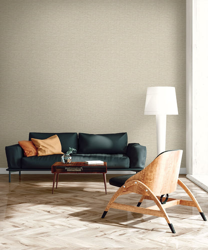 Seabrook Designs  Opalind Faux Linen Contemporary Warm Neutrals, Beiges   - EL21207