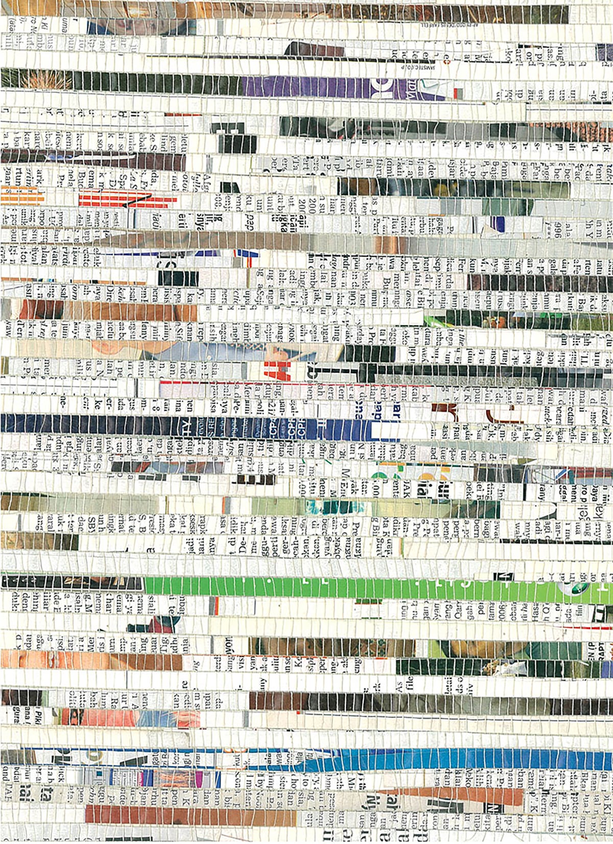 Seabrook Designs  Recycled Paper Grasscloth Contemporary Black, Blue, Green, Red, White   - EL343X