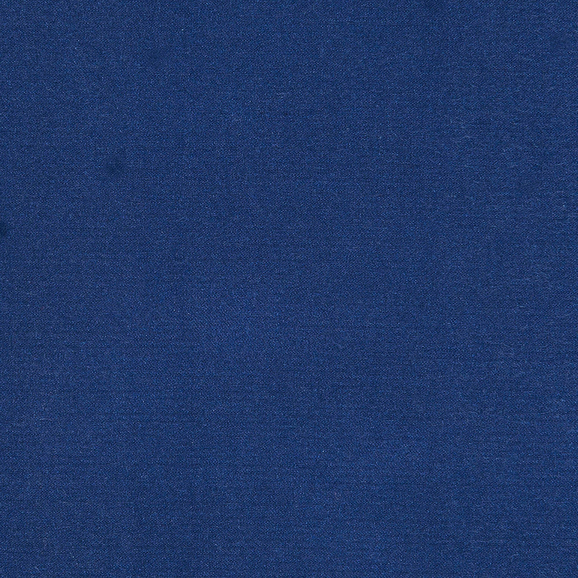 Royal blue faux silk fabric swatch with a smooth, satiny finish for upholstery or apparel.