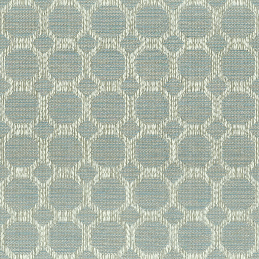 STOUT TEXTILES  UPHOLSTERY,JACQUARD TRADITIONAL, GEOMETRIC OPAL   - ELEC-1