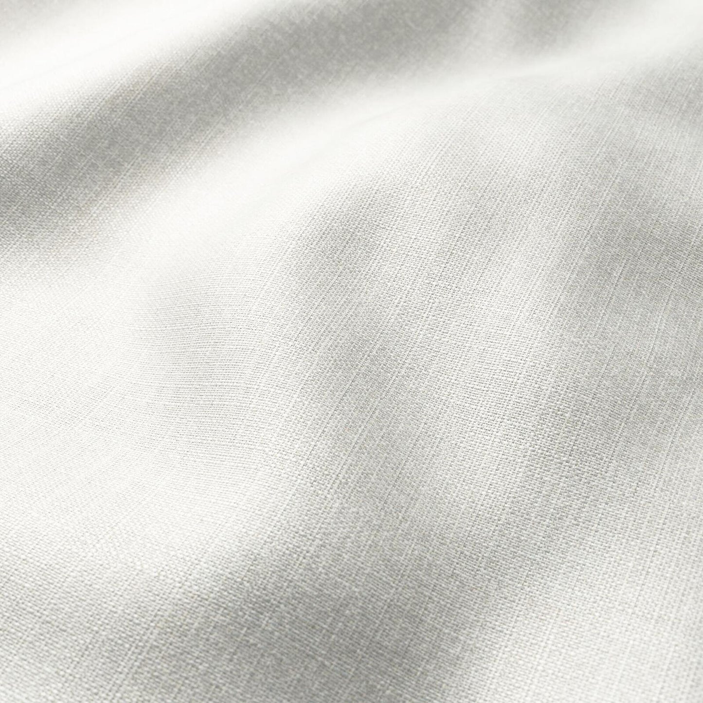 Grey and beige linen-like woven fabric with a soft drape and subtle texture, wide-width.