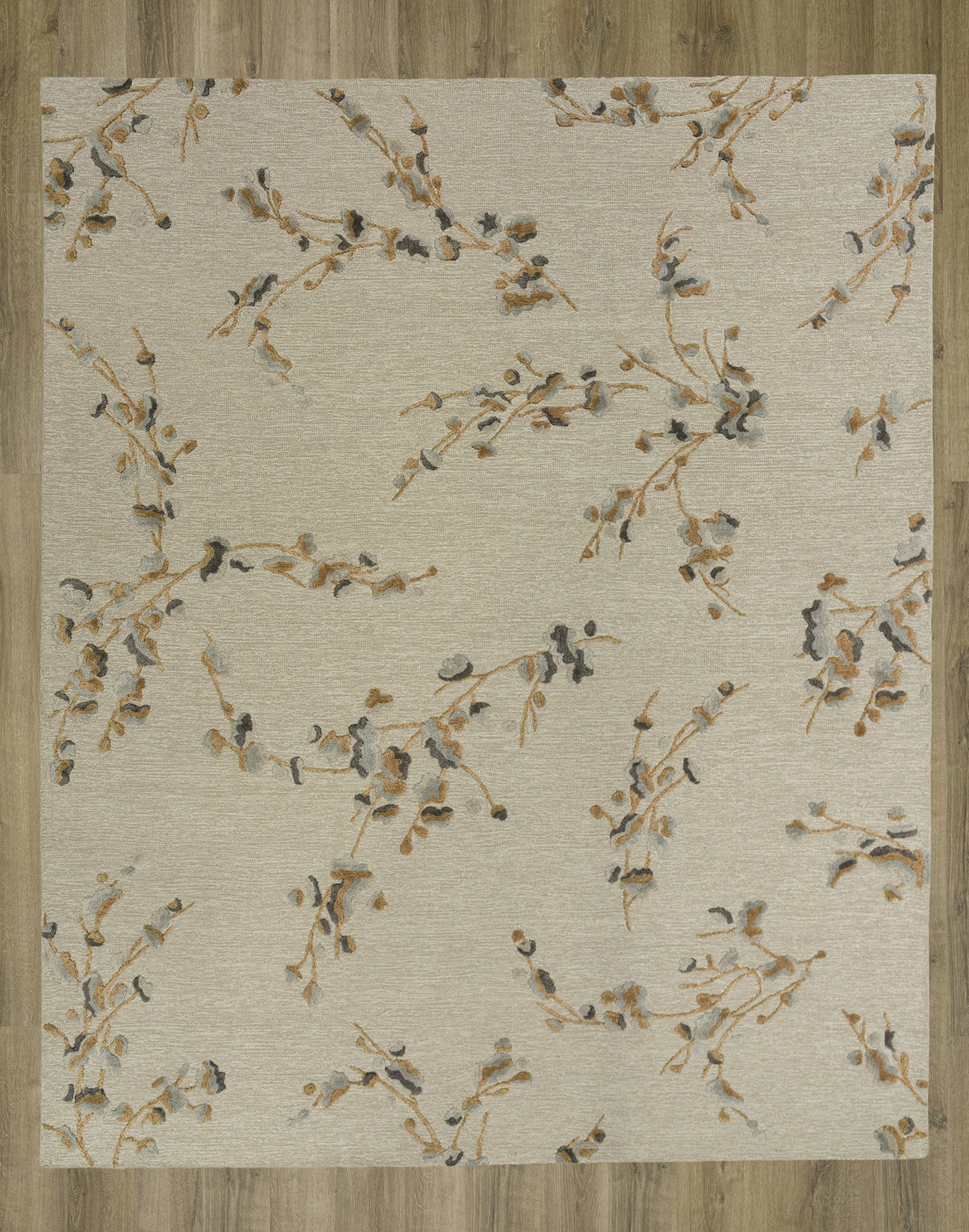 Transitional rug, 10' x 13'.