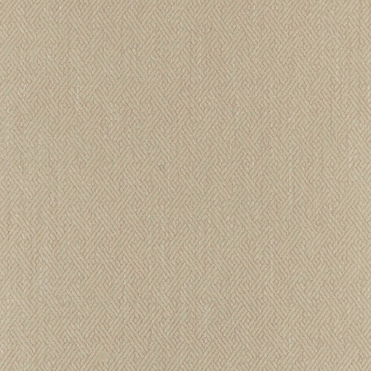 Beige woven upholstery fabric with a subtle basket-weave texture and soft, natural look.
