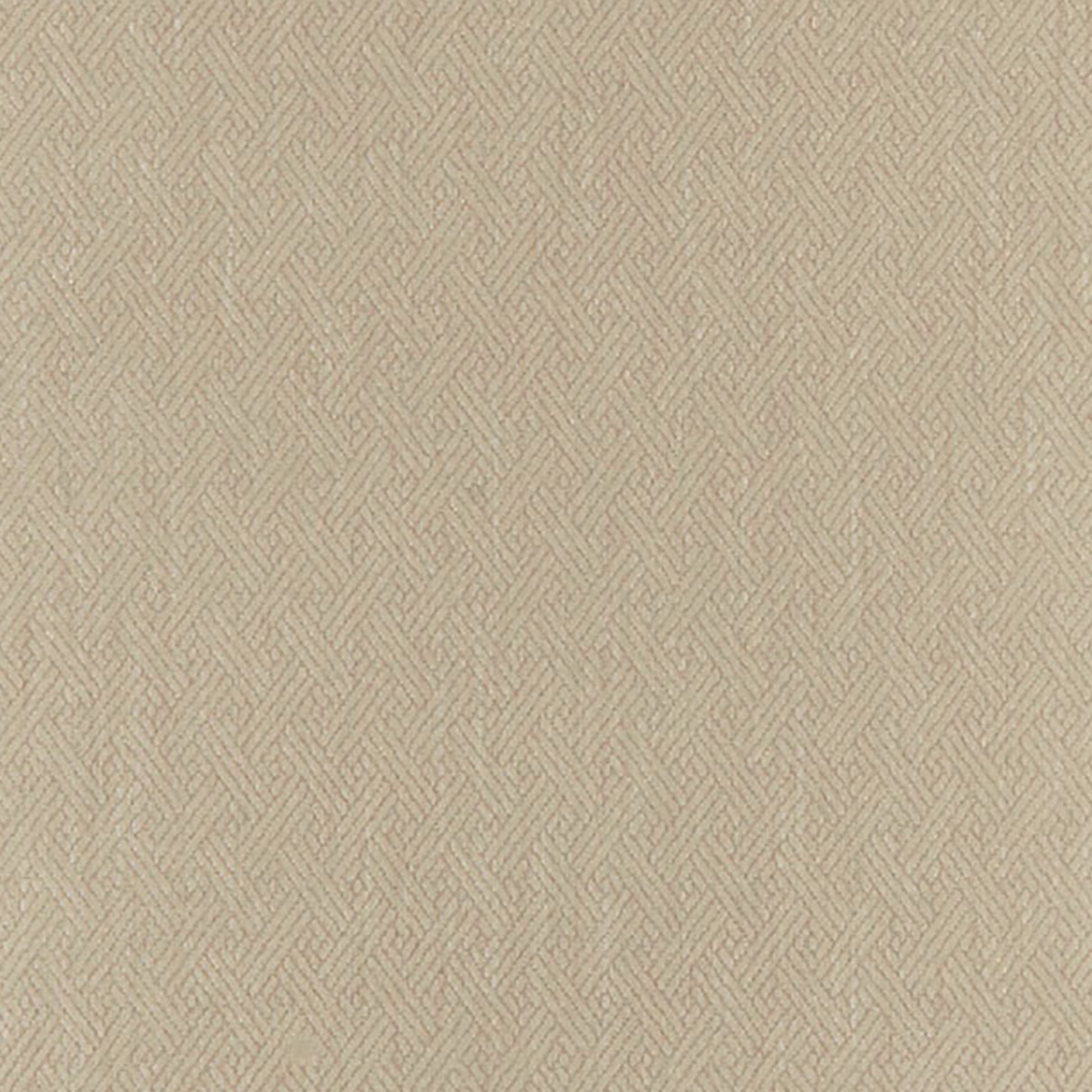 Beige woven upholstery fabric with a subtle basket-weave texture and soft, natural look.