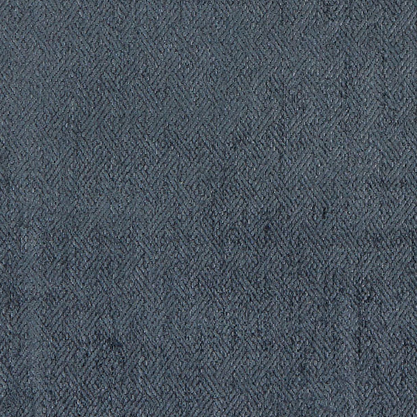 Dark blue textured tweed fabric with subtle herringbone pattern, suitable for jackets or upholstery.