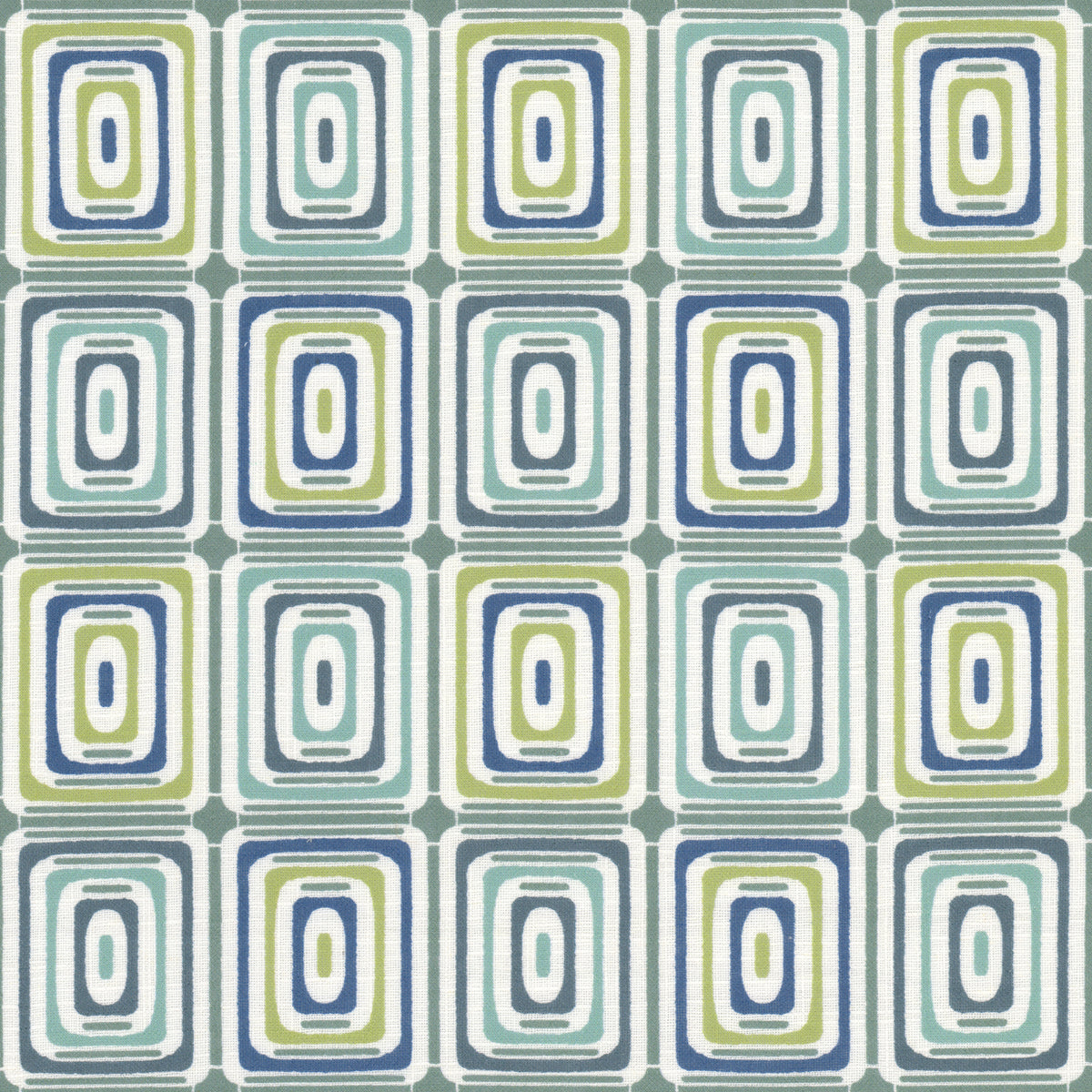 STOUT TEXTILES  MULTIPURPOSE,PRINT CONTEMPORARY, SQUARE SEAGLASS   - ELKO-1