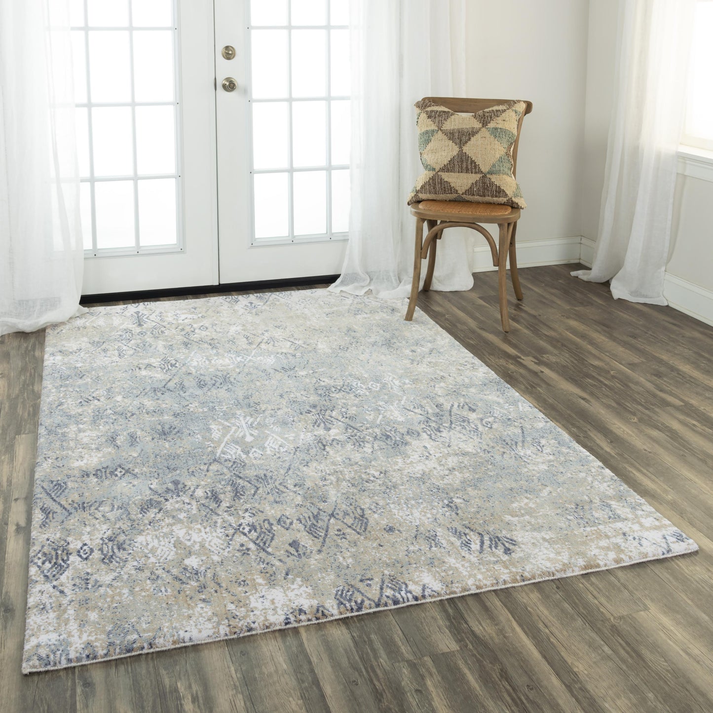 Rug, transitional style, 8' x 10'.