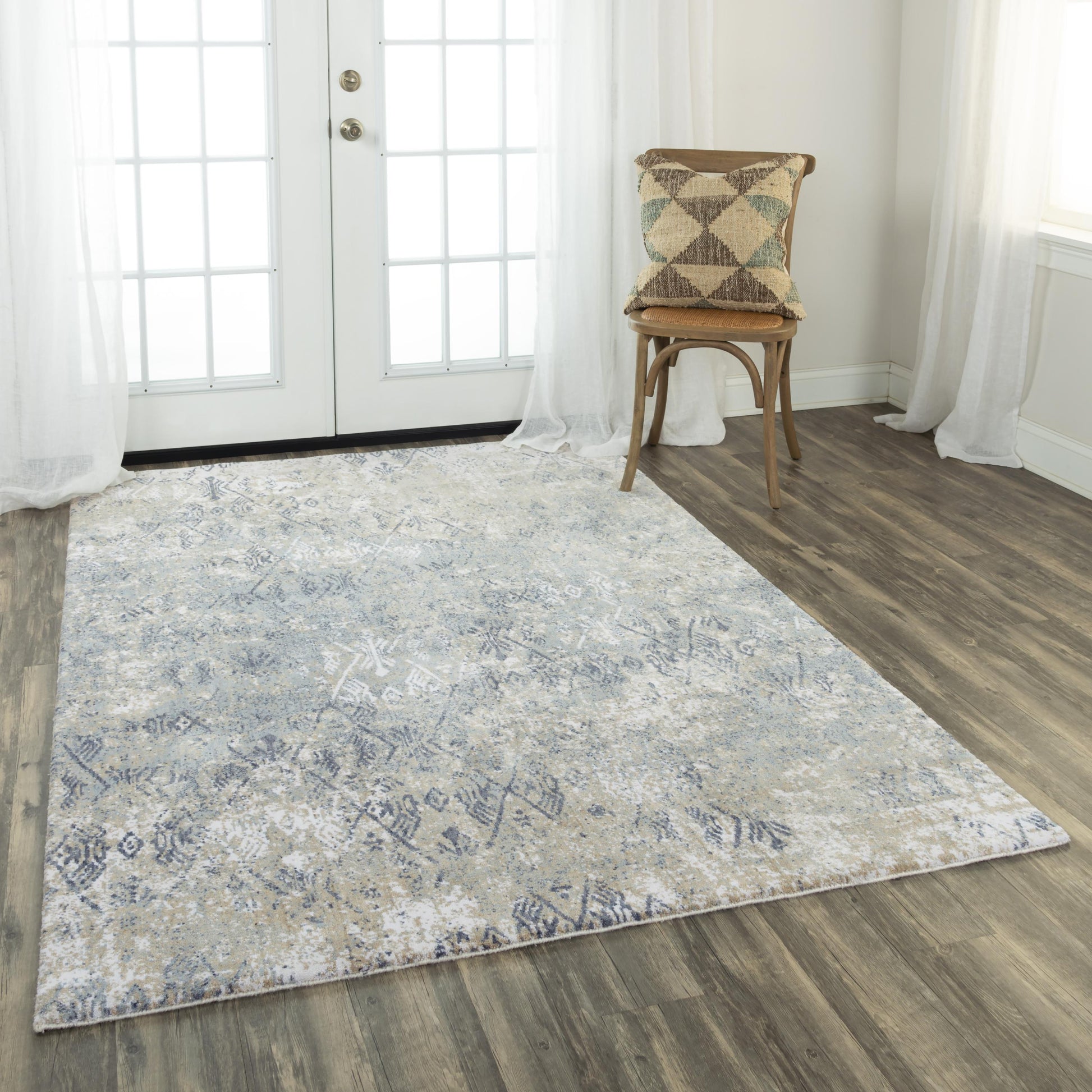 Rug, transitional style, 8' x 10'.