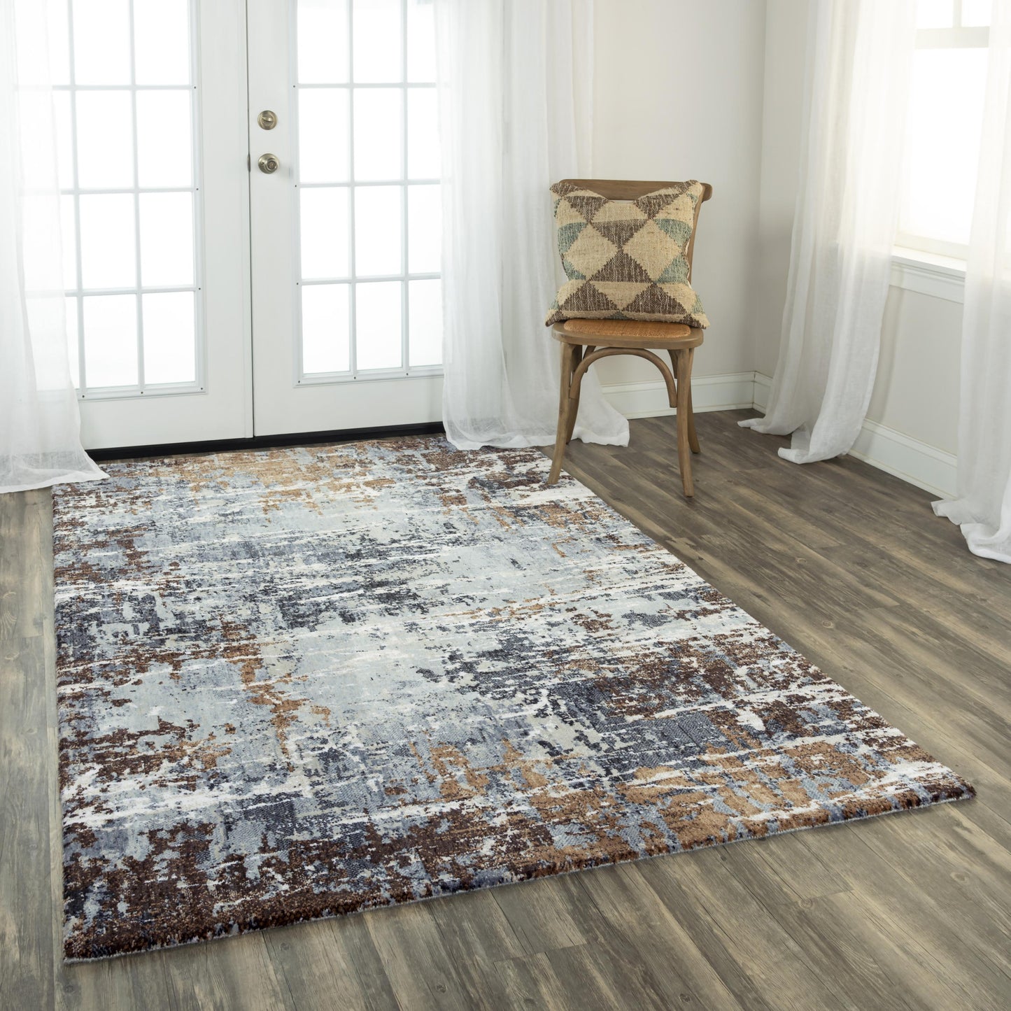 Contemporary rug, 9' x 12'.