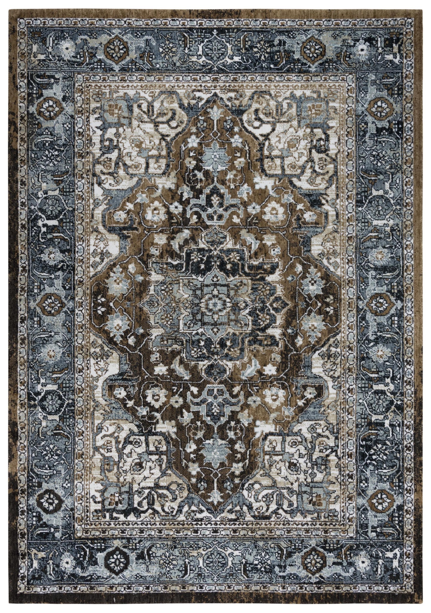 Traditional 5' x 8' rug.