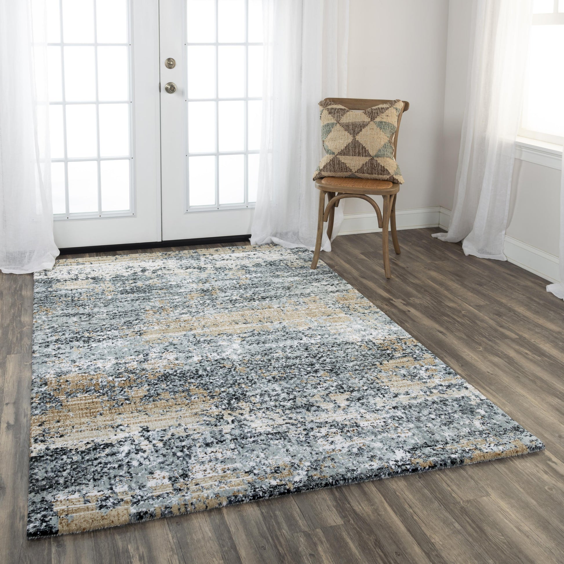 Rug, transitional style, 10' x 13'.